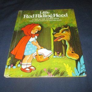 Two-In-One Wonder Book The Three Little Pigs & Little Red Riding Hood (1974)